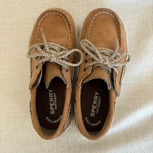 Kid’s Sperry Brown Leather Boat Shoes size 11M kids